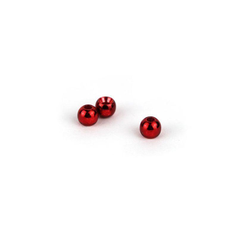 20pz TUNGSTEN BEADS COUNTER HOLE METALLIC RED