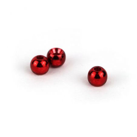 20pz TUNGSTEN BEADS COUNTER HOLE METALLIC RED