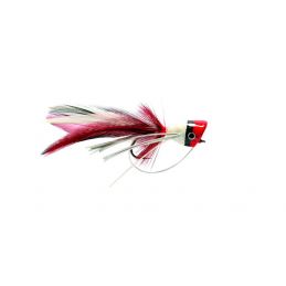 BASS POPPER RED WHITE