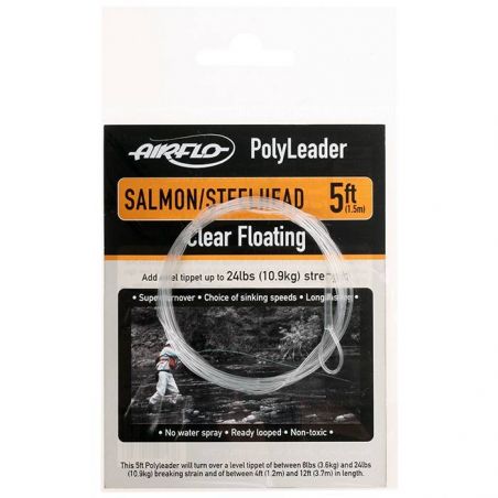 POLYLEADER 5FT SALMON AND STEELHEAD (Finale 0.40mm 1.5m) AIRFLO - 1