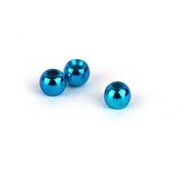 BRASS BEADS METALLIC BLUE