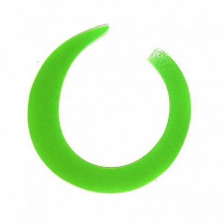 JUMBO WIGGLE TAIL CHARTREUSE FISHON - 2