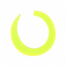 JUMBO WIGGLE TAIL FLUO YELLOW FISHON - 1