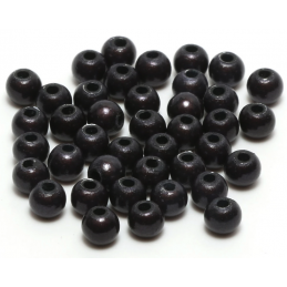 BRASS BEADS - BLACK