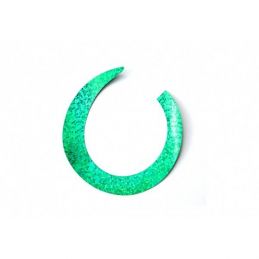 JUMBO WIGGLE TAIL HOLO GREEN FISHON - 1