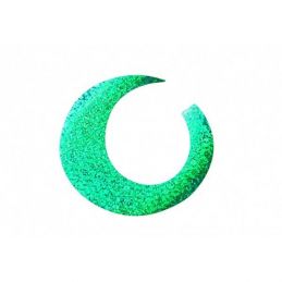 JUMBO WIGGLE TAIL HOLO GREEN FISHON - 2