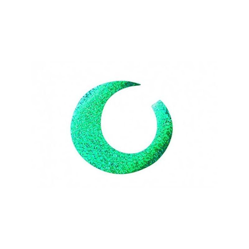 JUMBO WIGGLE TAIL HOLO GREEN FISHON - 1