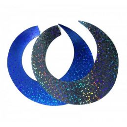 JUMBO WIGGLE TAIL HOLO BLACK/BLU FISHON - 1