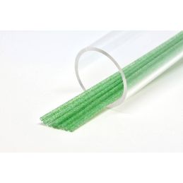 SOFT GLITTER TUBE 3 mm GREEN FUTUREFLY - 1