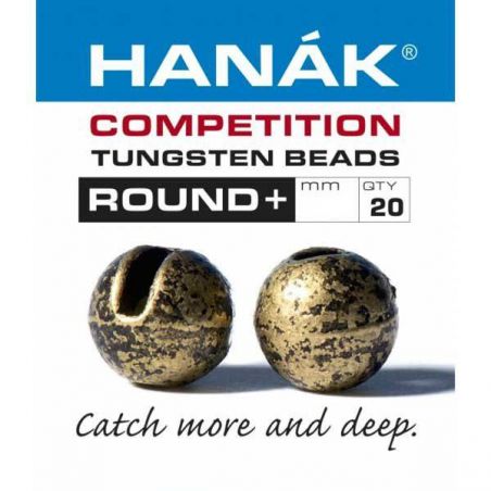 Tungsten Beads Round+  Bronze Relic 20pz HANAK - 1