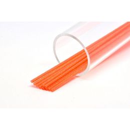 SOFT GLITTER TUBE 3 mm ORANGE FUTUREFLY - 1