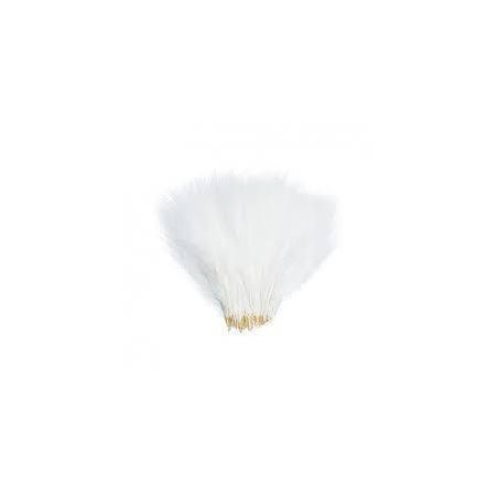 WOLLY BUGGER MARABOU WHITE WAPSI - 1