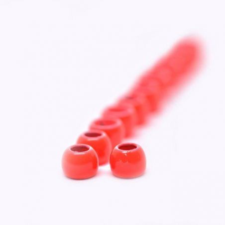 BRASS BEADS FLUO RED FUTUREFLY - 1