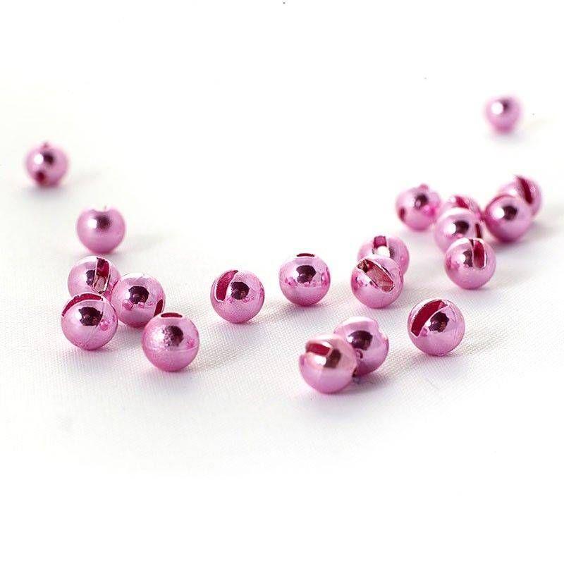TUNGSTEN BEADS SLOTTED PINK ANODIZED 20PZ FSV - 1